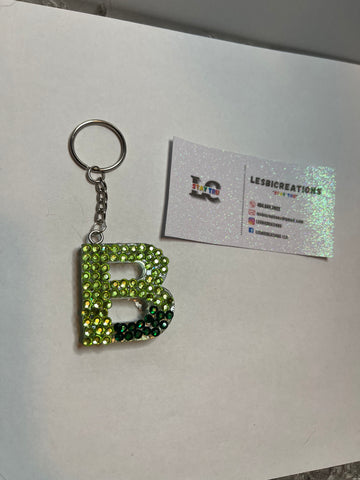 Bling Letter Keychains